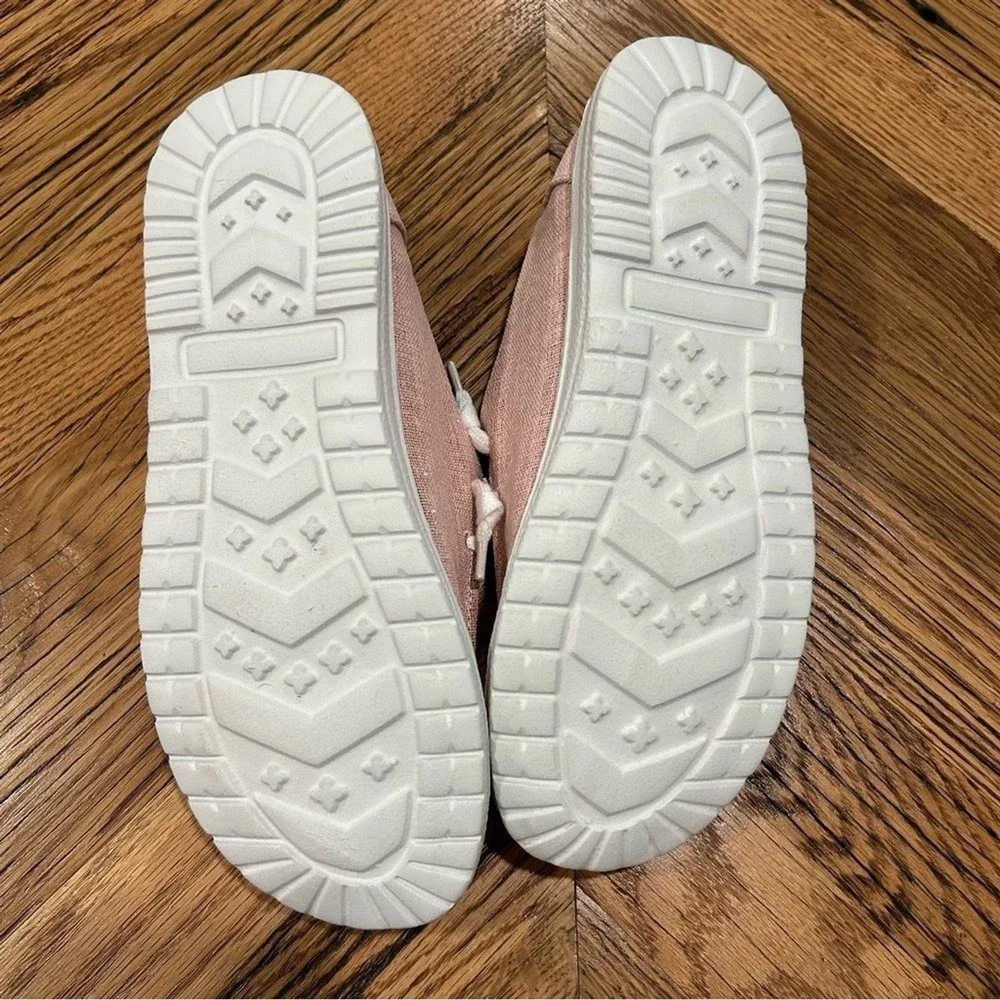 Gypsy Jazz Blush Pink Sparkle Sneakers Loafers 7 Holly Shine Shoes NEW